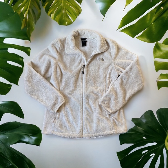 The North Face Jackets & Blazers - North Face Fuzzy fleece jacket white